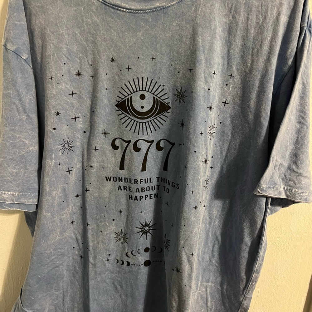 Angel Number 777 Washed Top